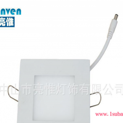 led面板灯 2835 方形超薄面板灯3W 方形面板灯 3W 方形筒灯