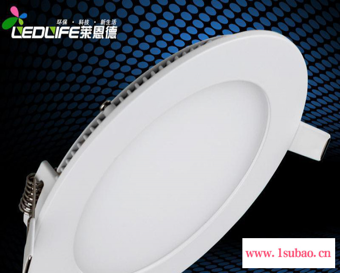 LED面板灯 圆形面板灯  超薄筒灯 白色天花灯 商业照明灯具