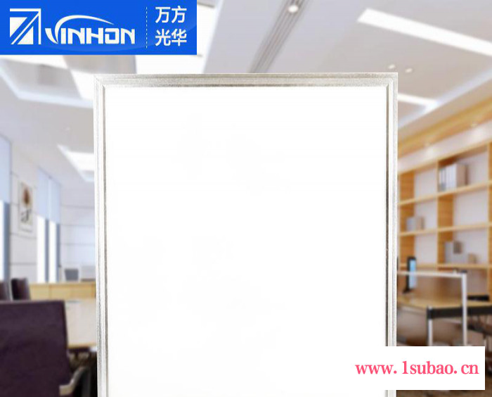 vinhon18Wled平板筒灯300*450mm暖白办公室面板灯集成吊顶平板灯led panel light**