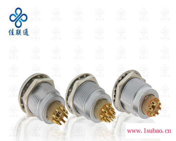 佳联通CHPBZ 双螺母锁定PCB板和焊线板 多芯金属推拉自锁航空插座图3