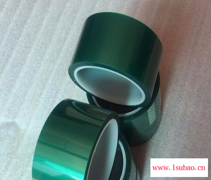 麦佳PET绿色高温胶带 高温喷涂遮蔽线路板保护 聚酯薄膜耐高温胶带