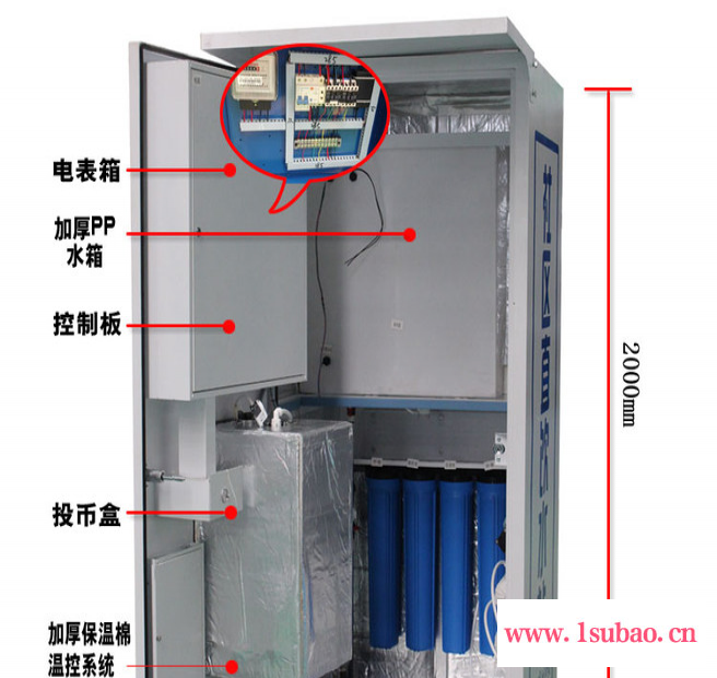 800G白色--帽檐款售水机社区直饮机刷卡饮水机图3