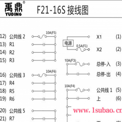 禹鼎F21-16S 禹鼎遥控器 行车无线遥控器 起重机遥控器 天车遥控器