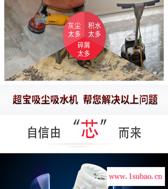 合富圣工业吸水吸尘器80L图2