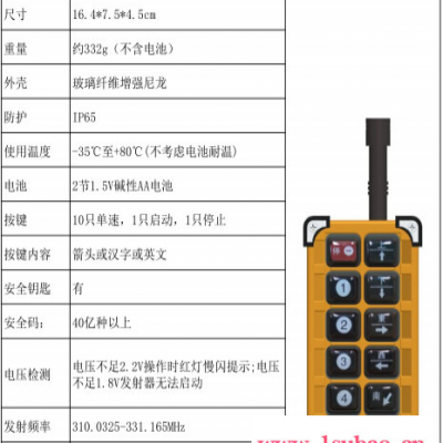 禹鼎F23-BB起重机遥控器厂家供应