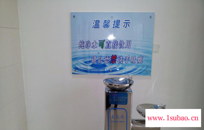 阿坝州、达州、宜宾学校直饮台峰源牌FY03-02高低双盘不锈钢公园户外饮水台景区饮水机广场直饮机 双盆直饮台图4