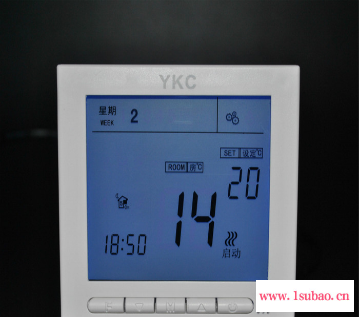 地暖温控器水地暖温控器 数显地热控制器水电地暖壁挂炉开关面板