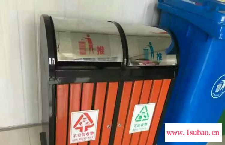 奥博生产厂家供应户外垃圾桶 不锈钢创意小区环卫收纳桶 立式烟灰桶大容量定制