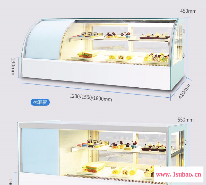 郑州寿司展示柜 商用台式小型风冷冰柜 西点水果刺身蛋糕冷藏保鲜柜