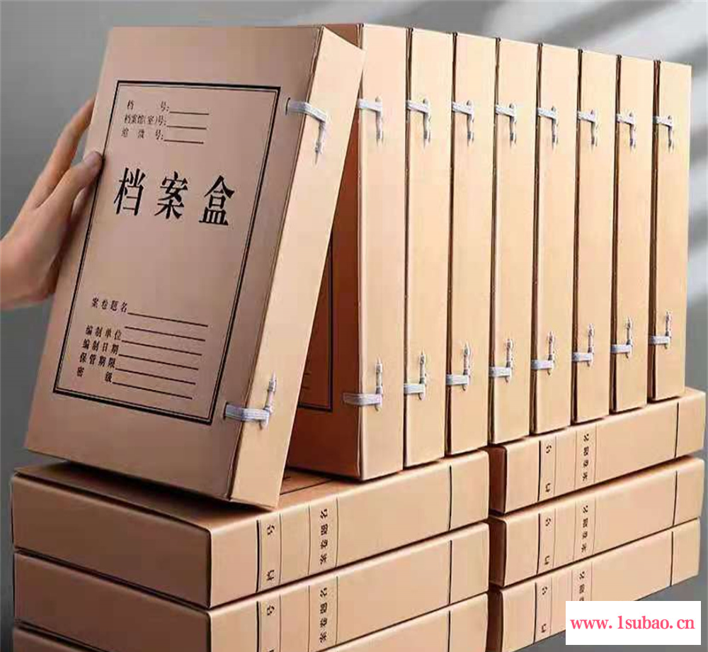 资料收纳盒 照片档案盒 诚海档案 批量生产 可印制封面图3