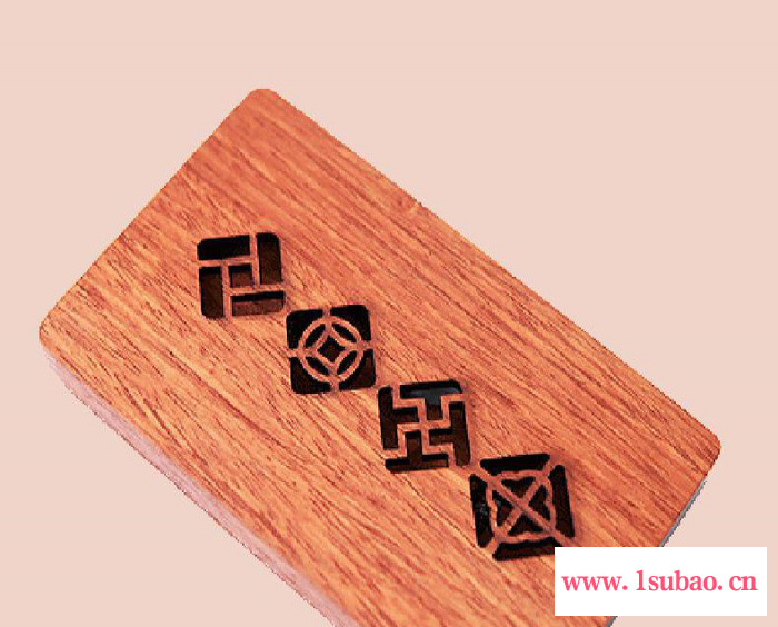 礼斌全红酸枝木橱窗古典名片夹定制logo 贵阳大学校庆纪图3