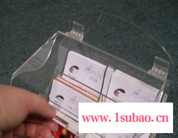厂家定制亚克力 透明名片盒 台式名片架 有机玻璃商务文具用品 名片座 名片夹图2
