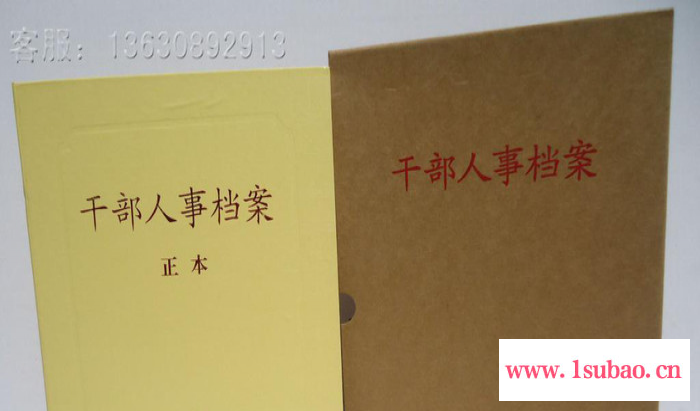 A4干部人事档案盒新标准干部人事档案夹文件夹资料夹册