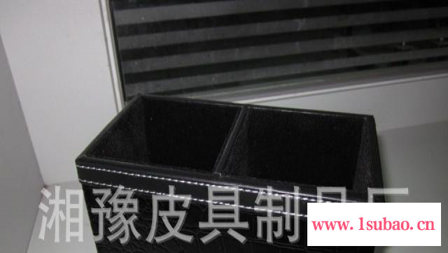 真皮/皮革文件筐/文件篓文件夹文件架文件篮.，折叠收纳盒图3
