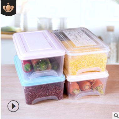 冰箱收纳盒抽屉式透明塑料保鲜盒家用透明厨房冷冻盒食品储物盒图2