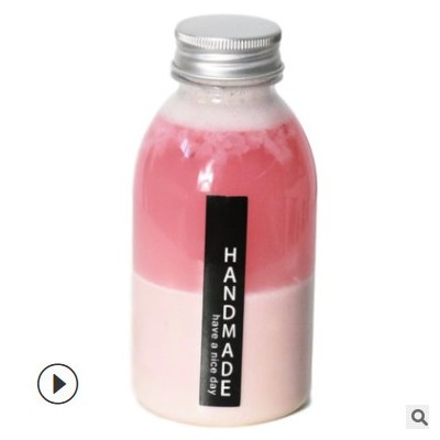 【86個/箱】350ml加厚透明飲料瓶塑料瓶奶茶瓶牛奶瓶酸奶果汁瓶子