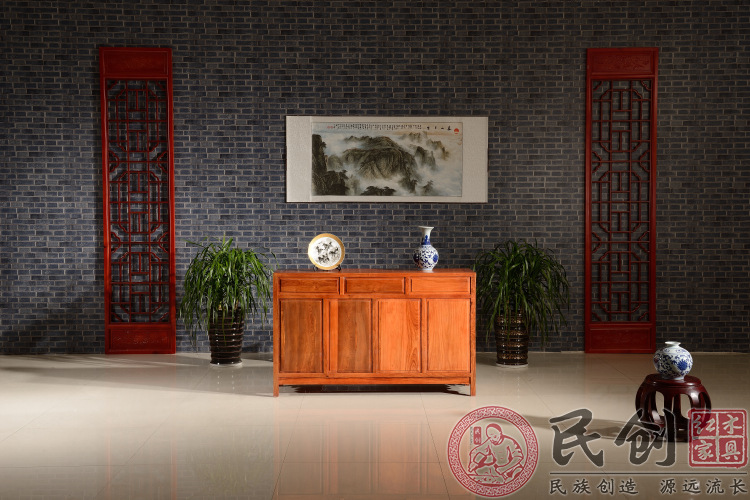 D1008非花1.4米四门四抽餐边柜12