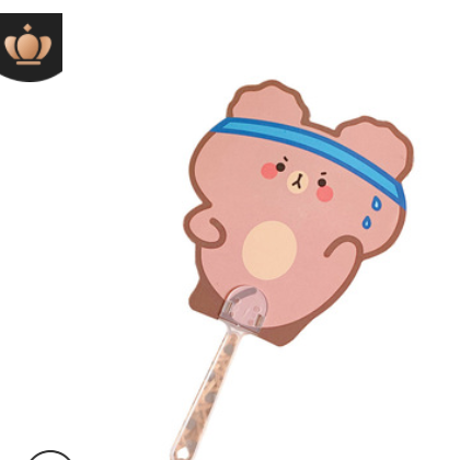 创意卡通pp小扇子儿童学生夏季可爱迷你随身便携式塑料扇子手摇扇图2