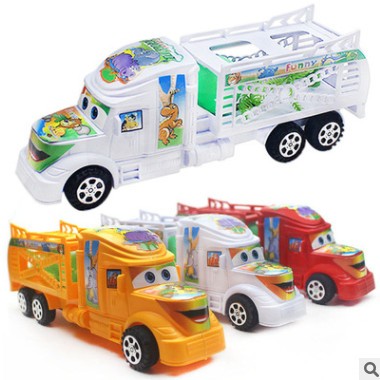 儿童玩具车 男孩回力惯性小汽车卡通玩具车套装拖头玩具车模型