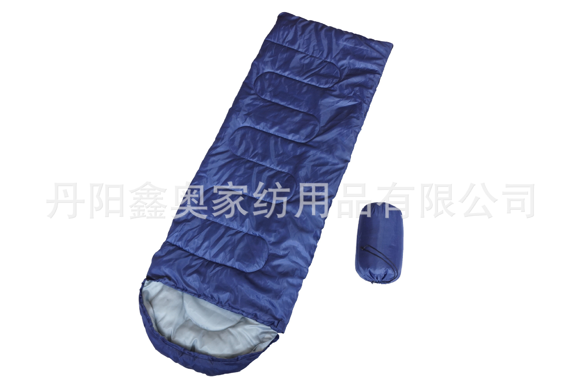 单色藏青信封带帽