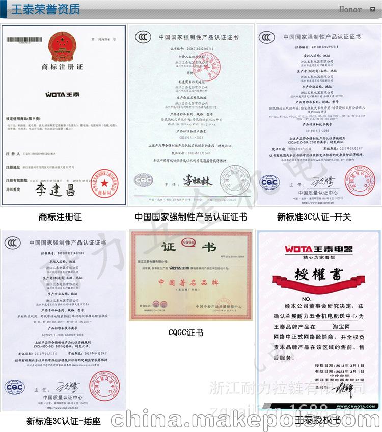 王泰荣誉资质