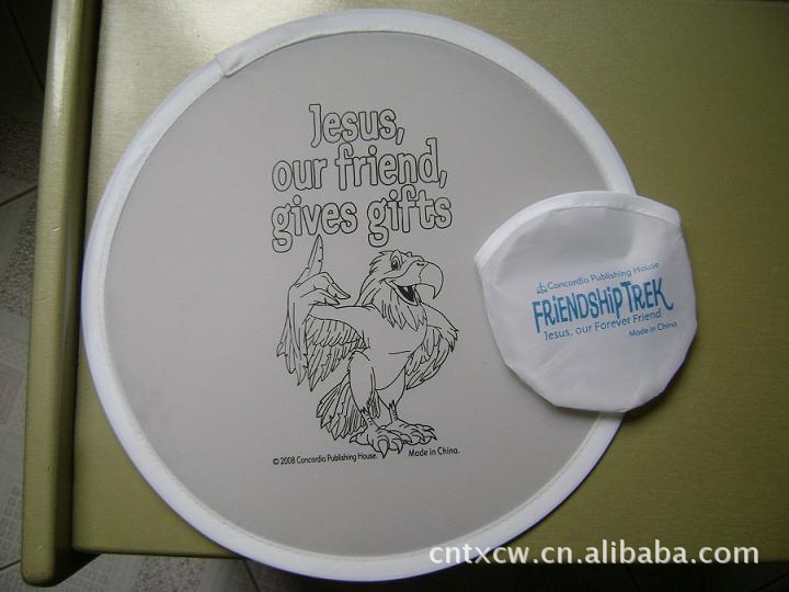 white frisbee
