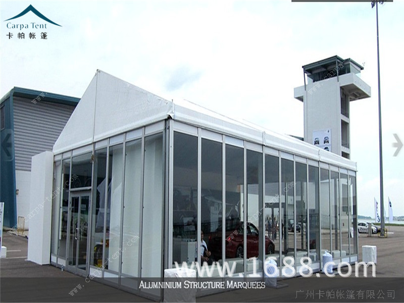 marquees with glass walls