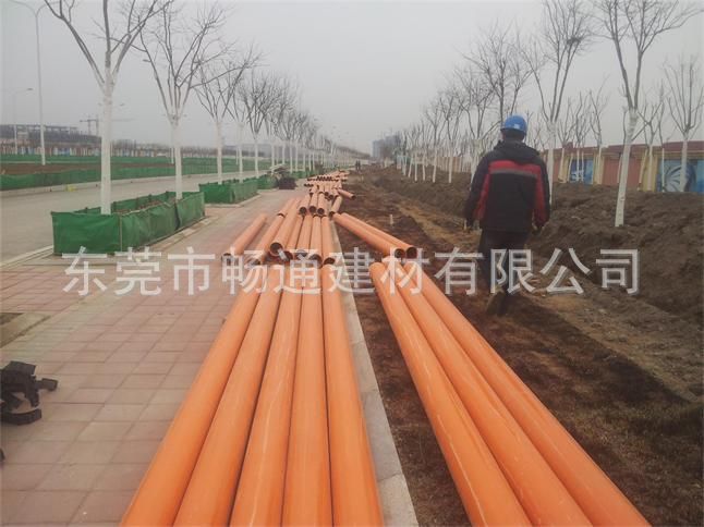 PVC-C高压电力电缆护套管施工