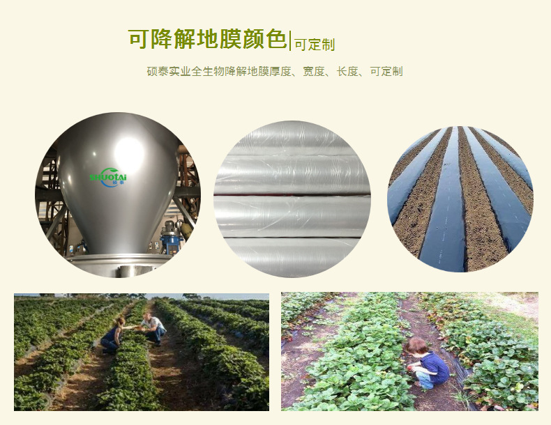 东莞降解地膜生产厂家供应可降解银黑双色地膜银色反光地膜定做示例图5