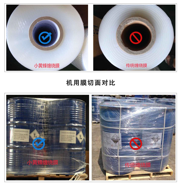 小黄蜂缠绕膜,拉伸缠绕膜,400%拉伸,韧性增强的缠绕膜示例图5