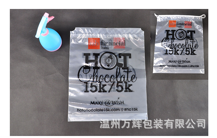 厂家直销星级酒店穿绳袋订制服装袋定做抽绳防尘塑料包装袋异型袋示例图4