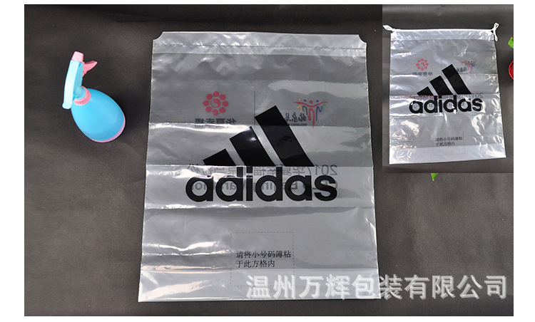 厂家直销星级酒店穿绳袋订制服装袋定做抽绳防尘塑料包装袋异型袋示例图1