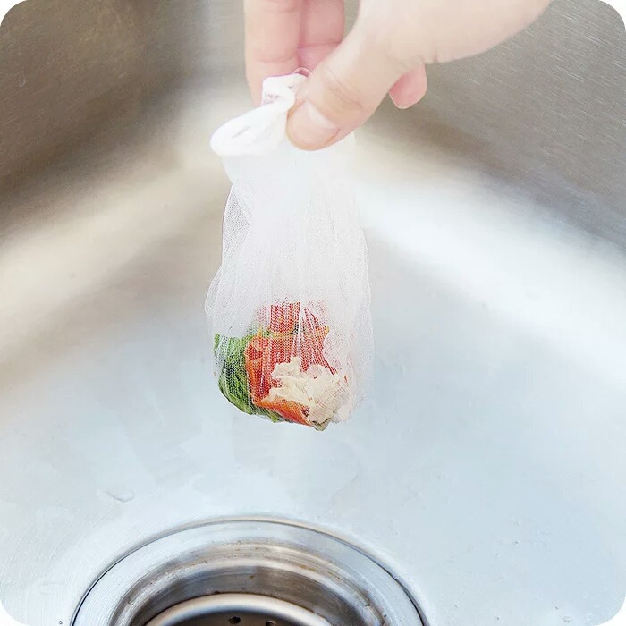 一次性水槽過濾網50只／裝廚房洗碗池提籃下水道排水口防堵水切示例圖2