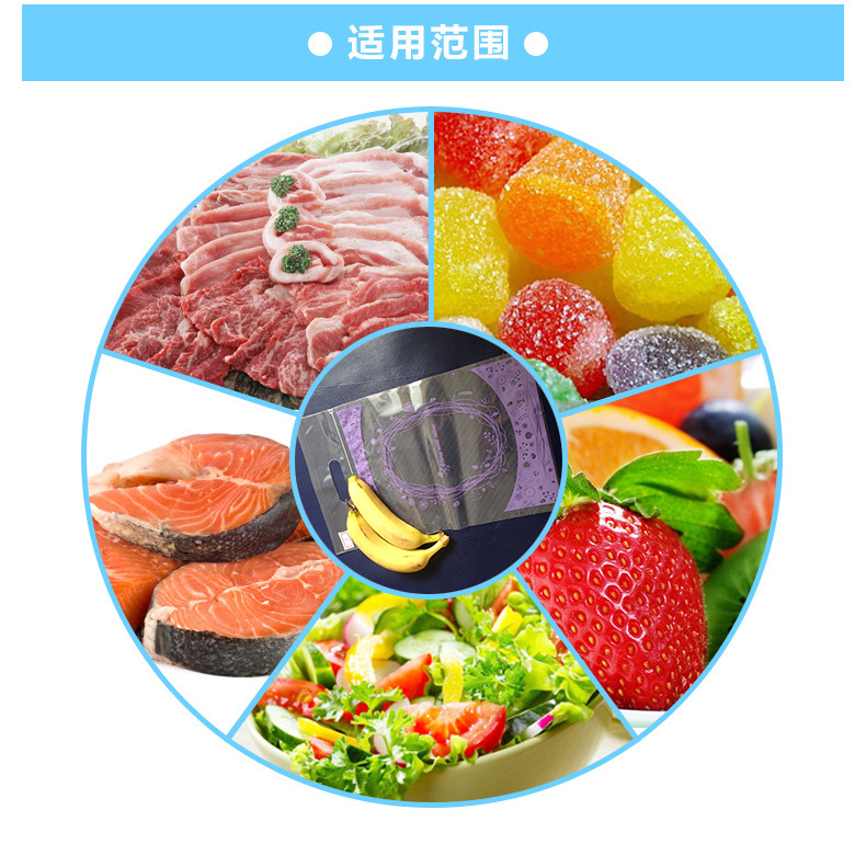 紫色手提PP彩印袋自封袋糖果干货食品礼品包装袋 现货示例图6