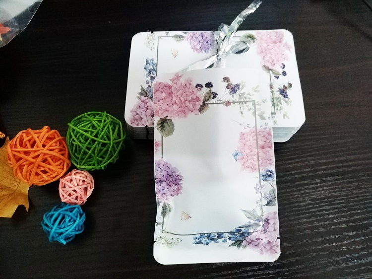 面膜袋定做化妆品印花系列彩色通用包装袋现货铝箔平口可印logo示例图2