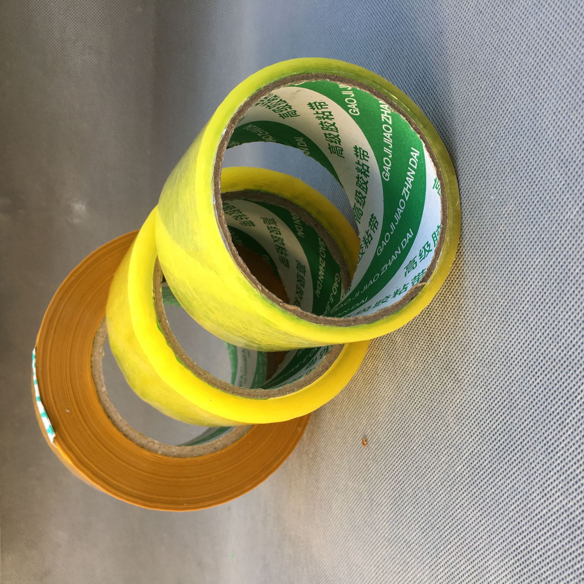 透明胶带 淘宝胶带米黄封口胶 打包封箱胶带批发 宽6.0cm胶带厂家示例图10