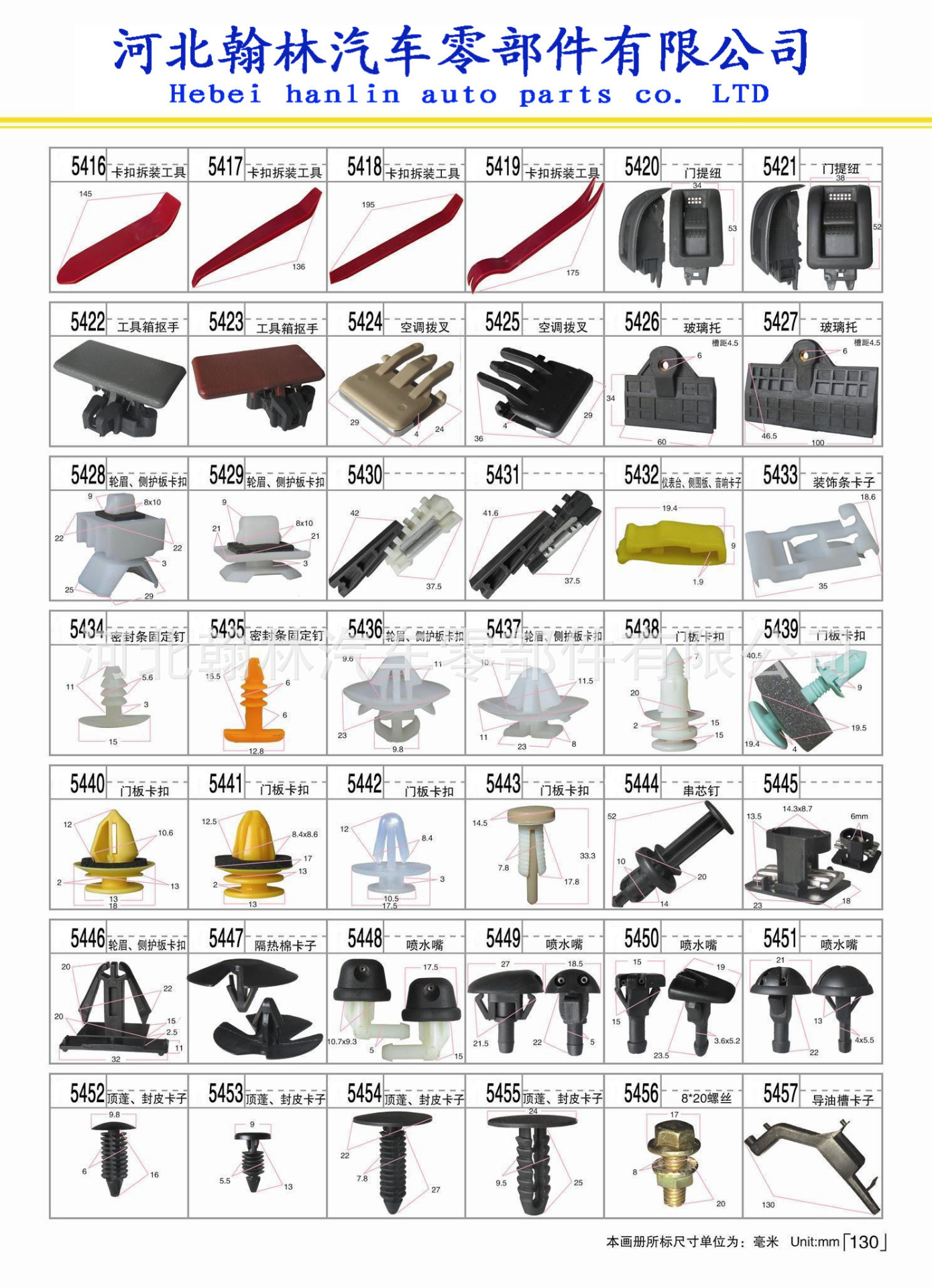 长城哈佛CUV 哈弗H3 H5 轮眉侧护板卡扣 塑料固定卡子示例图122