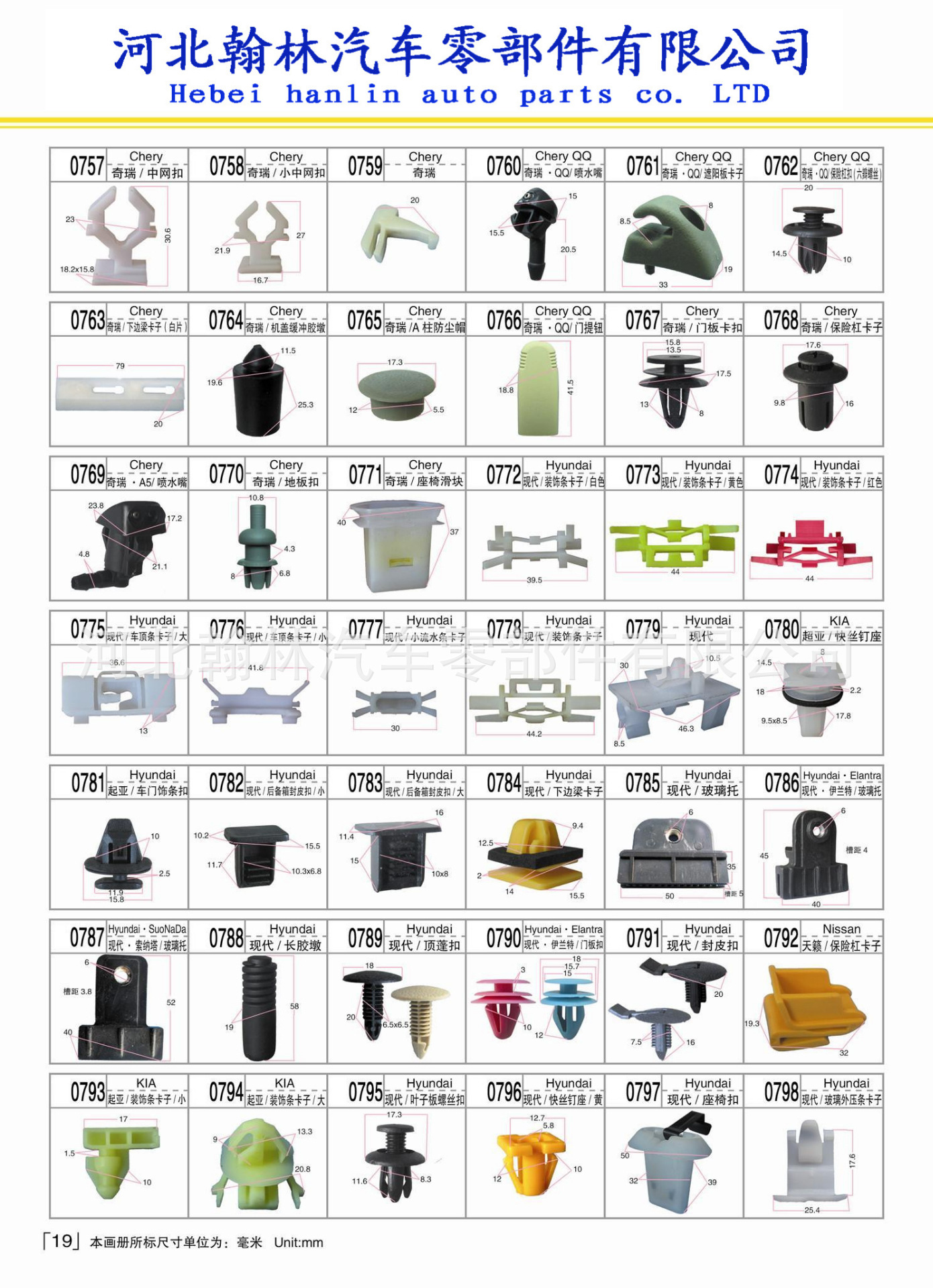 适用宝马E46/E65E66E83N汽车车门核桃木仪表盘卡扣 塑料卡扣卡子示例图20