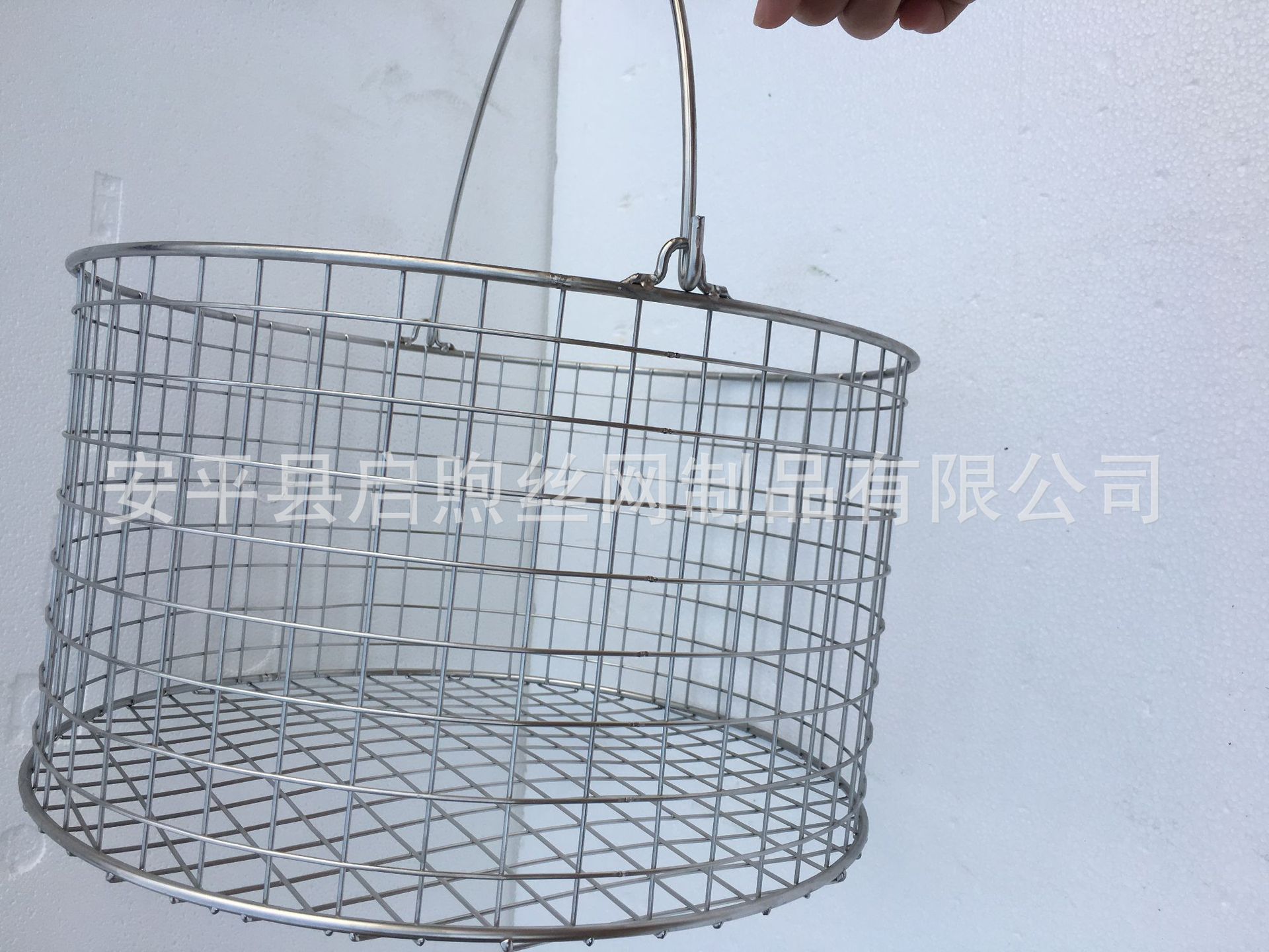专业生产加工不锈钢网筐 网篮 消毒筐 不锈钢网篮 圆形提篮示例图6