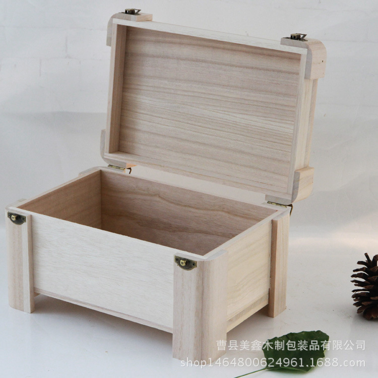 收納箱木質大號 創意兒童玩具收納儲物箱 桌面雜物整理箱廠家定做示例圖7