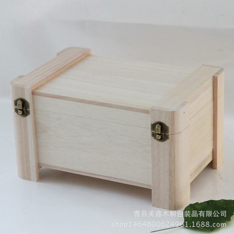 收納箱木質大號 創意兒童玩具收納儲物箱 桌面雜物整理箱廠家定做示例圖9