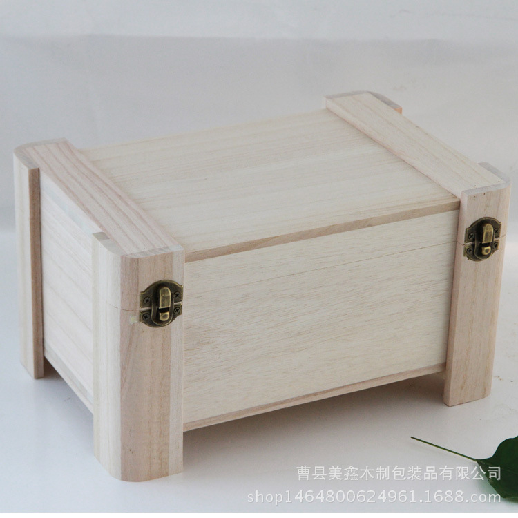 收納箱木質大號 創意兒童玩具收納儲物箱 桌面雜物整理箱廠家定做示例圖11