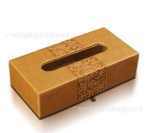 全检高质量头层牛皮纸巾盒 真皮收纳盒定制厂家 高端定制加工示例图3