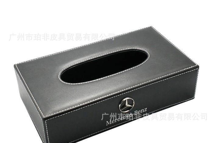 全检高质量头层牛皮纸巾盒 真皮收纳盒定制厂家 高端定制加工示例图4