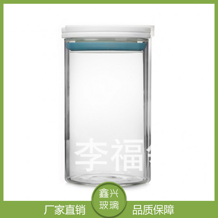 供应玻璃储物罐收纳盒 厨房杂粮收纳盒 多规格储物罐糖果收纳瓶示例图5