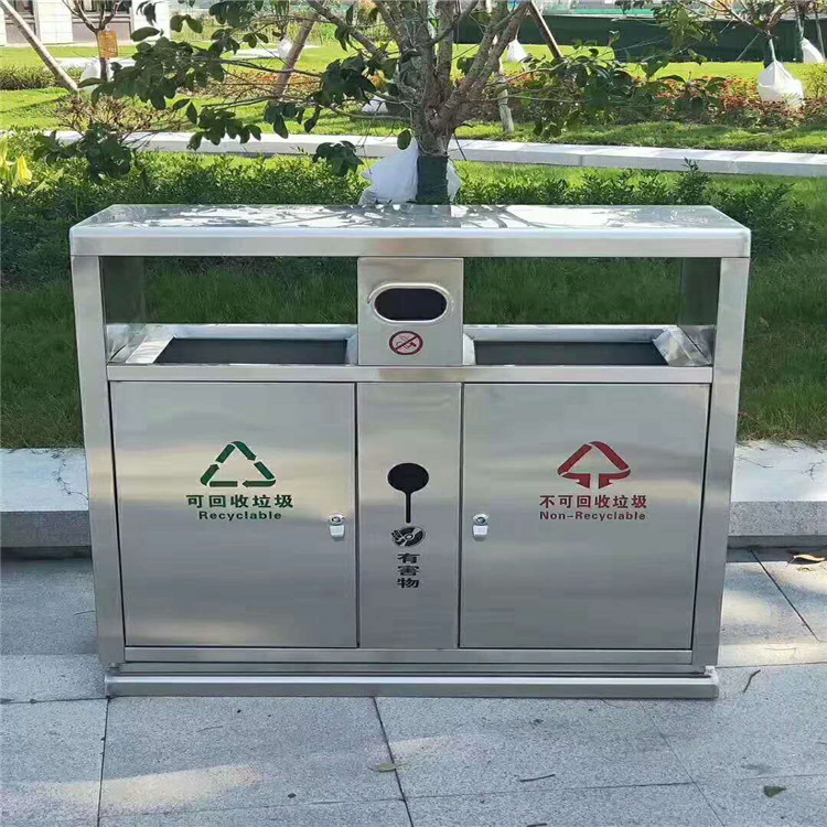 环卫垃圾箱 室外乡村垃圾桶 奥博道路边分类垃圾桶品质优于同级