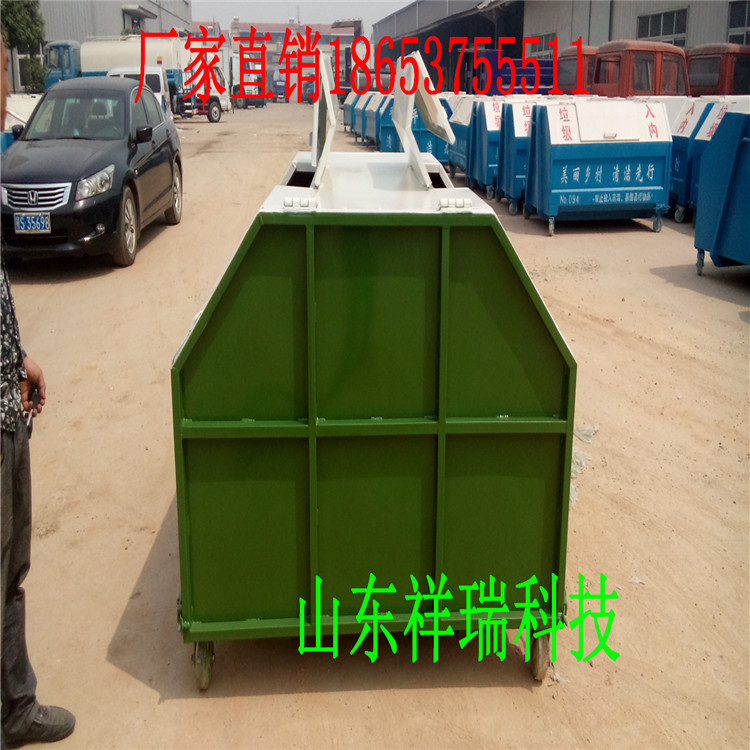 廠家直銷垃圾箱 戶外勾臂式垃圾箱 大號綠色環衛中轉垃圾桶批發示例圖23