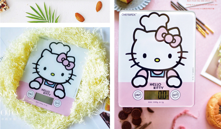 学厨HELLO KITTY(凯蒂猫)正版授权厨房烘焙触屏电子秤 烘焙工具示例图8