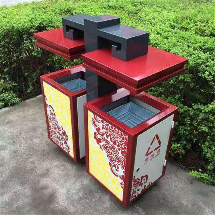 小区物业垃圾桶 户外景区分类垃圾箱 奥博大号环保市政果皮箱厂家批发