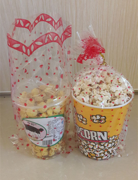 定做鲜花礼品袋 爆米花食品塑料包装袋 透明礼品娃娃包装袋示例图4